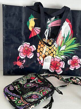 Vera Bradley Mini Hipster Crossbody "Midnight Paisley" Retired Pattern NWOT